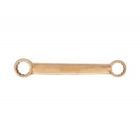 Ключ гаечный накидной двусторонний плоский 22х24 искробезопасный сплав BeCu, HORTZ