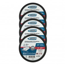 Круг отрезной по металлу, 230 х 2,0 х 22,2 мм, WA36TBF, в метал.банке, 5 шт. Gross (743890)