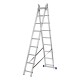 Лестница, 2 х 9 ступеней, алюминиевая, двухсекционная, Сибртех (97909)