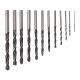 Набор сверл по металлу, 1-10 мм (через 0.5 мм) 19 шт, Р6М5, прокат, цилиндрический хвостовик Барс