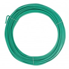 Проволока для подвязки, стальная в ПВХ (зеленый) 25 м, внутр. 1.6 мм / внеш. 3 мм Сибртех (64380)
