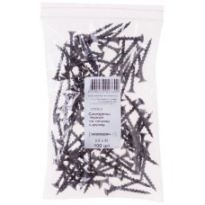 Саморезы черные по гипроку к дереву 3,5 х 35 100 шт Фасовка (22035-0)