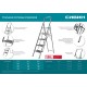 Стальная стремянка 4 ступени 95 см c широкими обрезиненными ступенями СИБИН 38807-04_z02