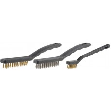 Щетка проволочная стальная 3 ряда, пластмассовая рукоятка STAYER 3515-H3