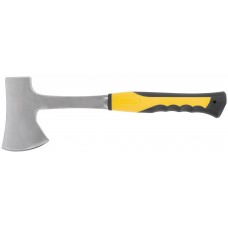 Топор туриста цельнометаллический Профи, пластиковая прорезиненная ручка 600 гр.