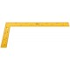 Угольник столярный цельнометаллический желтый, крашеная шкала 200 х 300 мм (19625)