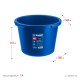 Таз строительный круглый усиленный 40 л, первичный высокопрочный пластик ЗУБР 06094-45