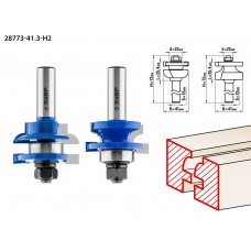 Набор фрез рамочных 41?23 мм №3 хвостовик 12 мм ЗУБР Профессионал 28773-41.3-H2