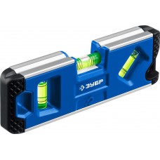 Магнитный компактный уровень КОМПАКТ 3М, 150 мм, Т-образный усиленный профиль ЗУБР Профессионал 34552