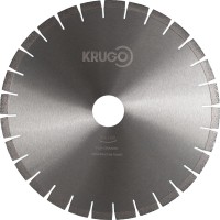 Диск алмазный сегментный по граниту, бесшумный 400 x 40 x 3,6x 60 x 15mm KRUGO (BSG16B)