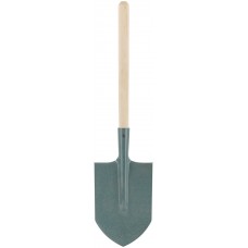 Лопатка туристическая с деревянным черенком 145х210х580 мм (77232)