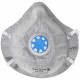 Полумаска фильтрующая, FFP1, формованная, 4-х слойная, угольный фильтр, с клапаном (12306)