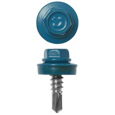 Саморез кровельный 25 х 5.5 мм, RAL 5009 небесно-голубой, 800 шт СКМ 5009 ЗУБР 4-300310-55-025-5009