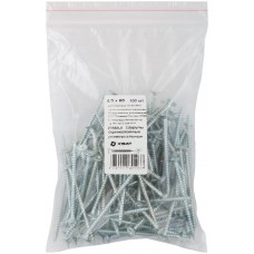 Шурупы оцинкованные, универсальные 4 х 60 100 шт Фасовка (20360-0)