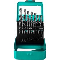 Набор сверл по металлу 19 шт 1-10 мм быстрорежущая сталь класс В мет.бокс СИБИН 29610-H19