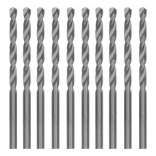 Сверло по металлу, 4.5 мм, полированное, HSS, 10 шт, цилиндрический хвостовик Matrix