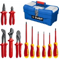 Набор диэлектрического губцевого инструмента 12 предм. Профессионал ЗУБР 2214-H12