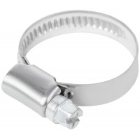 Хомут обжимной накатной, ширина 9 мм, нерж.сталь 16-32 мм (99324т)
