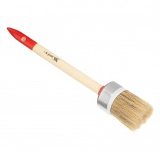 Кисть круглая, Профи №8 (35 мм) натуральная щетина, деревянная ручка MTX (82045)