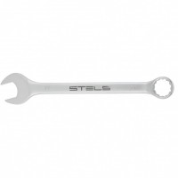 Ключ комбинированный, 27 мм, CrV, матовый хром Stels