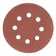 Круг абразивный на ворсовой подложке под липучку, перфорированный, P 500, 125 мм, 5 шт Matrix (73816)
