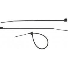 Хомуты-стяжки черные 7.6 x 300 мм нейлон РА66 100 шт СИБИН ХС-Ч 3788-76-300