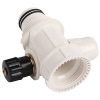 Коллектор сборный с вентилем ШиреФит внутренняя резьба - штуцер с гайкой - штуцер с гайкой 32 - 16 - 32 мм ЗУБР 51517-32-16-32