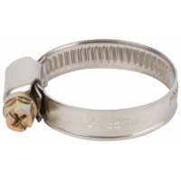 Хомут обжимной (нержавеющая сталь со сваркой) 23-35 мм (64279)