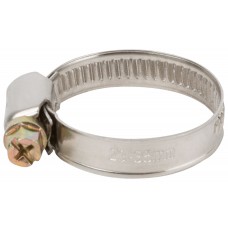 Хомут обжимной (нержавеющая сталь со сваркой) 23-35 мм (64279)