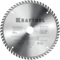 Пильный диск по дереву Precision, 250 х 30 мм, 60Т KRAFTOOL 36952-250-30