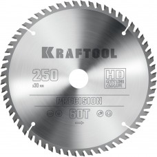 Пильный диск по дереву Precision, 250 х 30 мм, 60Т KRAFTOOL 36952-250-30