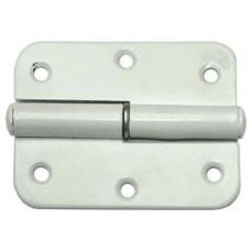 Петля накладная белая 40 мм, универсальная, 2 шт. (66396)