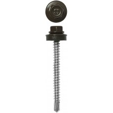 Саморез кровельный 60 х 4.8 мм, RAL 8028 земляно-коричневый, 1000 шт СКД ЗУБР 4-300310-48-060-8028