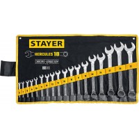 Набор комбинированных гаечных ключей 18 шт, 6 - 32 мм HERCULES Professional STAYER 27081-H18