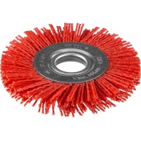 Щетка дисковая для УШМ 100 мм, нейлоновая проволока ЗУБР Профессионал 35160-100_z01