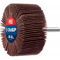 Круг шлифовальный лепестковый d 60 x 30 мм, P60, на шпильке d 6 мм ЗУБР Профессионал 36602-060_z01