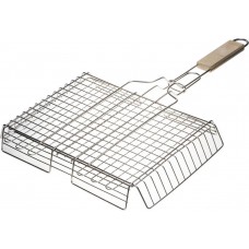Объемная решетка-гриль Barbecue, 340 х 260 мм, нержавеющая сталь GRINDA 424732