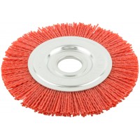 Корщетка-колесо нейлоновая, посадочный диаметр 22,2 мм, Профи 125 мм (38793)