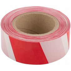 Лента сигнальная (красно-белая) 50 мм х 200 м (11848)