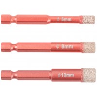 Набор коронок алмазных универсальных CUTOP Special, шестигранный хвостовик 1/4