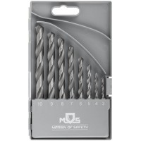 Набор сверл по металлу HSS, угол заточки 118°, пласт. кейс, 8 шт. (3-4-5-6-7-8-9-10мм) (35600М)