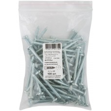 Шурупы оцинкованные, остроконечные DIN7981, 5,5 х 50 100 шт Фасовка (21701-0)