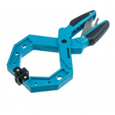 Струбцина клещеобразная 4, пластиковый корпус, храповой механизм жесткой фиксации, 100 мм Gross (20805)