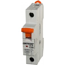 Автоматический выключатель ВА-100, 1P, 63А, C, 10кА СВЕТОЗАР SV-49071-63-C