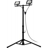 Прожекторы светодиодные на штативе 2 х 30 Вт, 6500 К, IP65, 1.6 м ЗУБР ПСК 30х2 Профессионал 57145-2-30