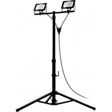 Прожекторы светодиодные на штативе 2 х 30 Вт, 6500 К, IP65, 1.6 м ЗУБР ПСК 30х2 Профессионал 57145-2-30