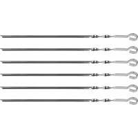 Набор угловых шампуров Barbecue, 450 мм, 6 шт, в чехле GRINDA 427750