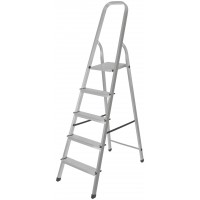 Лестница-стремянка алюминиевая, 5 ступеней, вес 3,3 кг (65343)