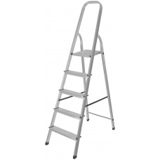 Лестница-стремянка алюминиевая, 5 ступеней, вес 3,3 кг (65343)