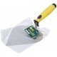 Мастерок нержавеющий, мягкая ручка, Профи, штукатура 190 мм (05075)